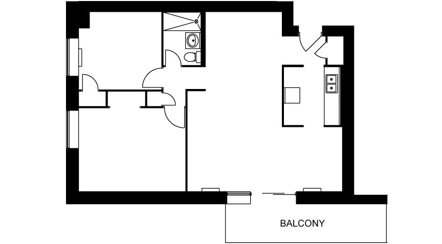 Two bedroom layout